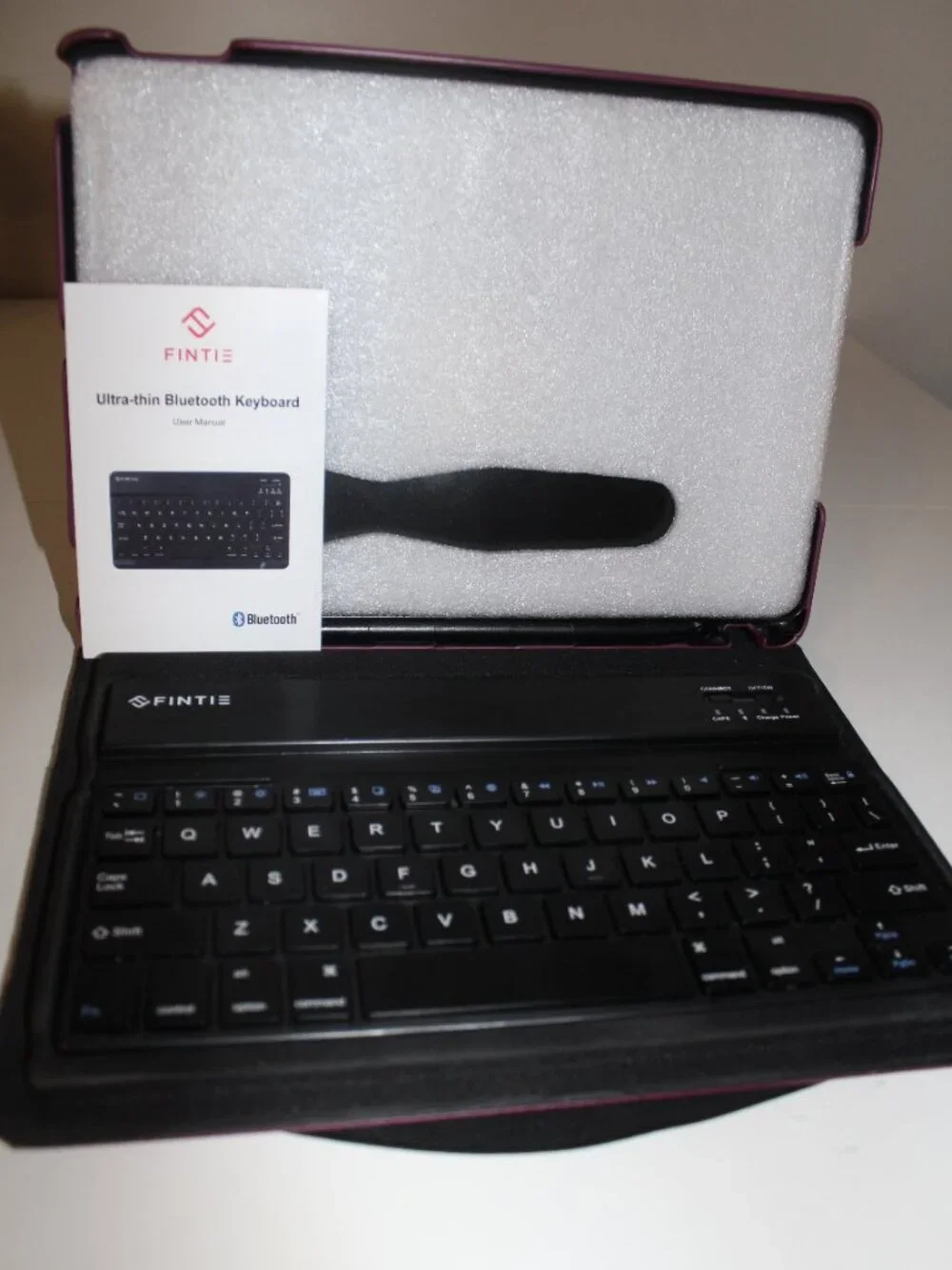Fintie Rotating Case for iPad 10.2 9th 8th & Air 5th Cover w/ Bluetooth Keyboard